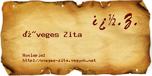 Üveges Zita névjegykártya